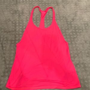Hot pink jersey “muscle” top